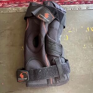 Shock Doctor 872 Ultra Knee Brace L Black Neoprene Open Patella w/  Bilat Hinges
